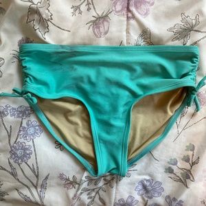 Old navy teal pink complete bathing suit high neck top